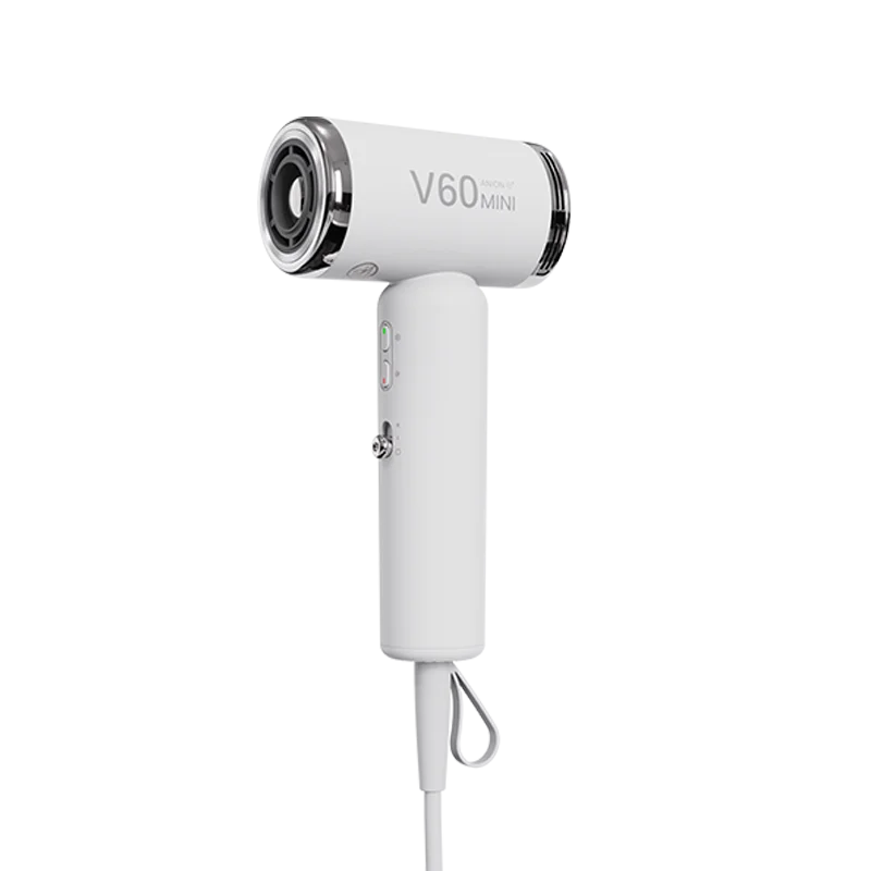 2025 New Mini Hair Dryer 1400w High-Power Fast Drying Negative Ion Cold And Hot Air Travel Easy To Carry 220v Hair Dryer Peaceful Pleasures Health and Wellness White EU