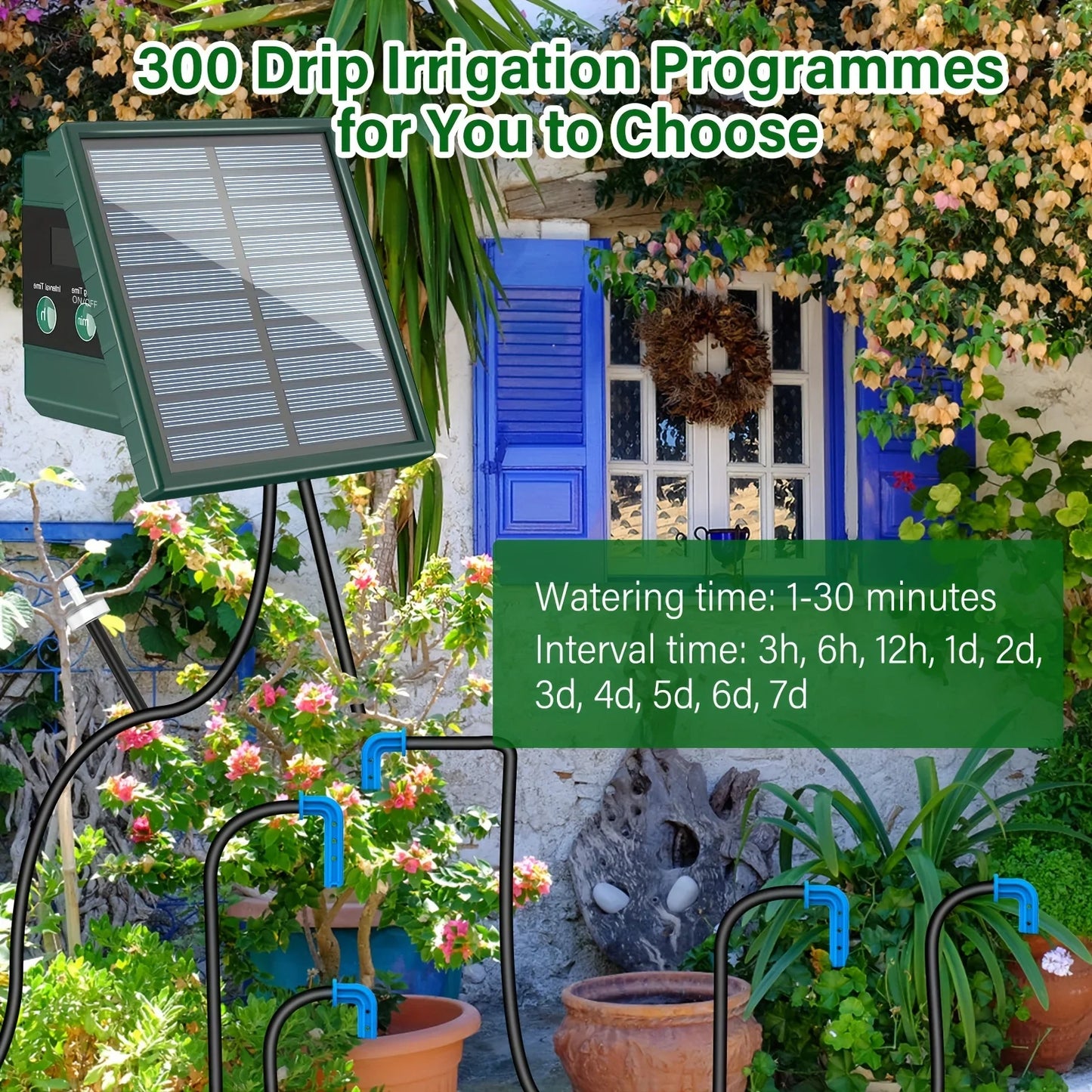 Solar Drip Irrigation Kit – Auto Plant Watering & Water Sensor