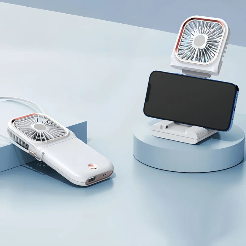 Portable Neck Fan Foldable USB Handheld Mini Fan | 3000mAh