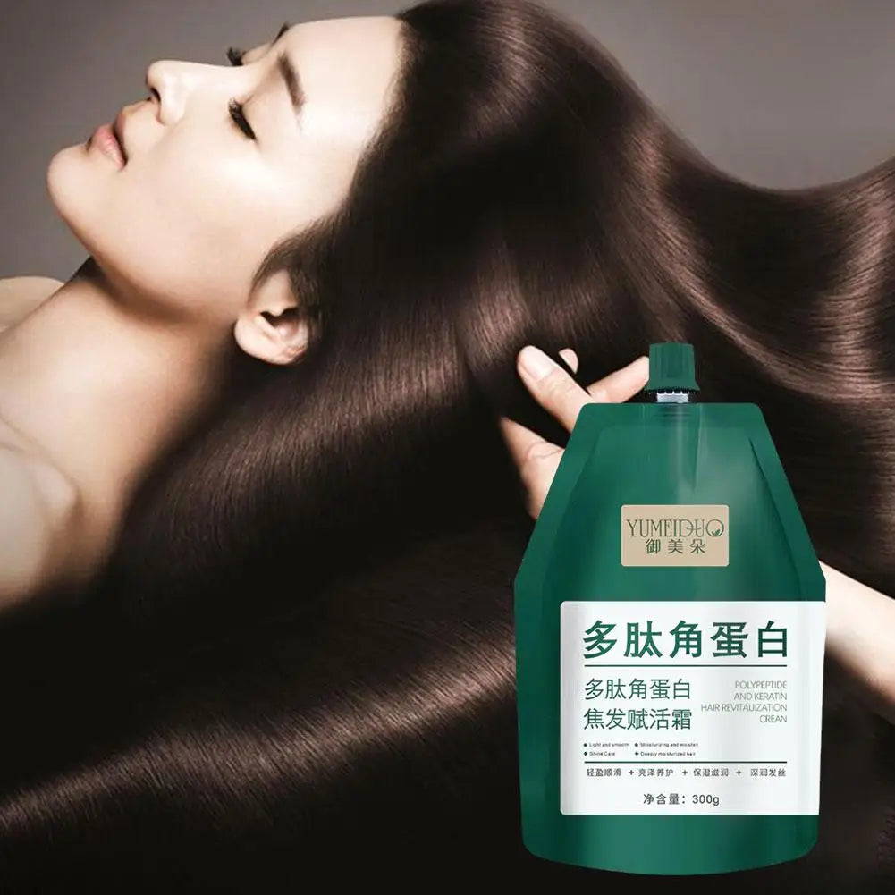 Polypeptide Keratin Deep Conditioner Hair Mask 300g – Restores Dry, Damaged, Burnt & Curly Hair Peaceful Pleasures Health and Wellness