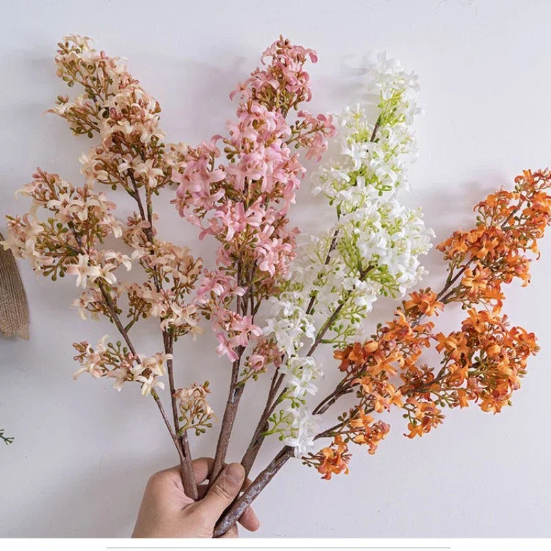 Silk Artificial Lilac Flower Branch 73cm – Faux Murraya Décor