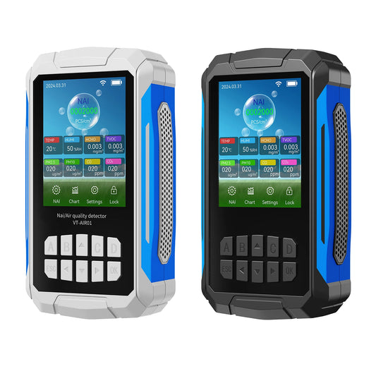 Portable Air Quality Detector Ionizer Meter with Alarm Function - Negative Ion Concentration Temperature Humidity Tester Peaceful Pleasures Health and Wellness
