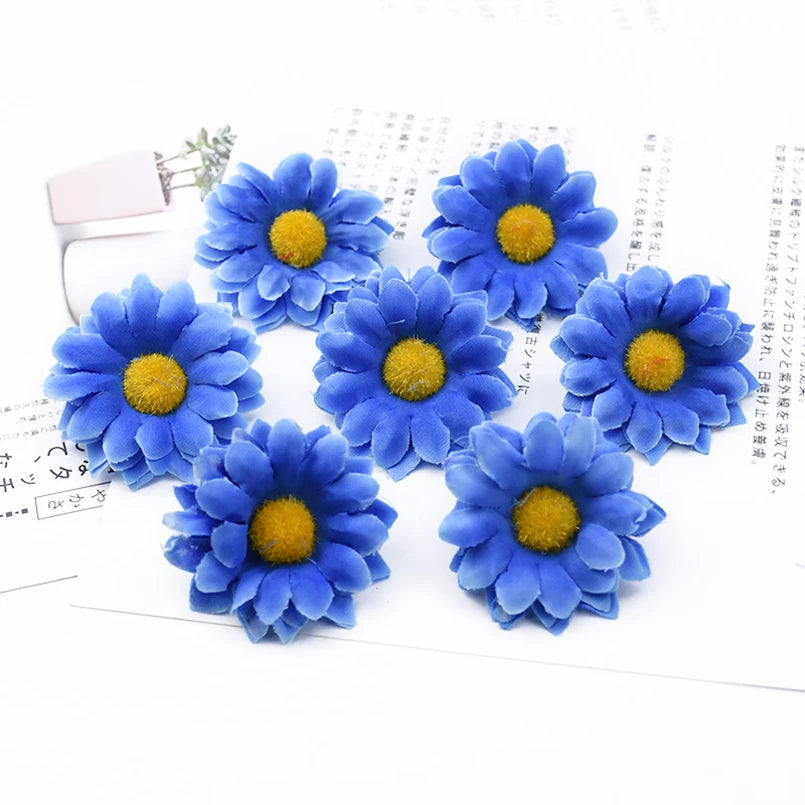 Artificial Silk Daisy Flower Heads 10/20pc | Wedding & Home Decor