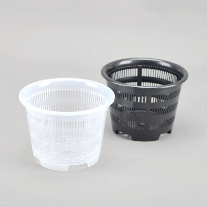 Clear Mesh Orchid Pot – Breathable Plastic Nursery Basket