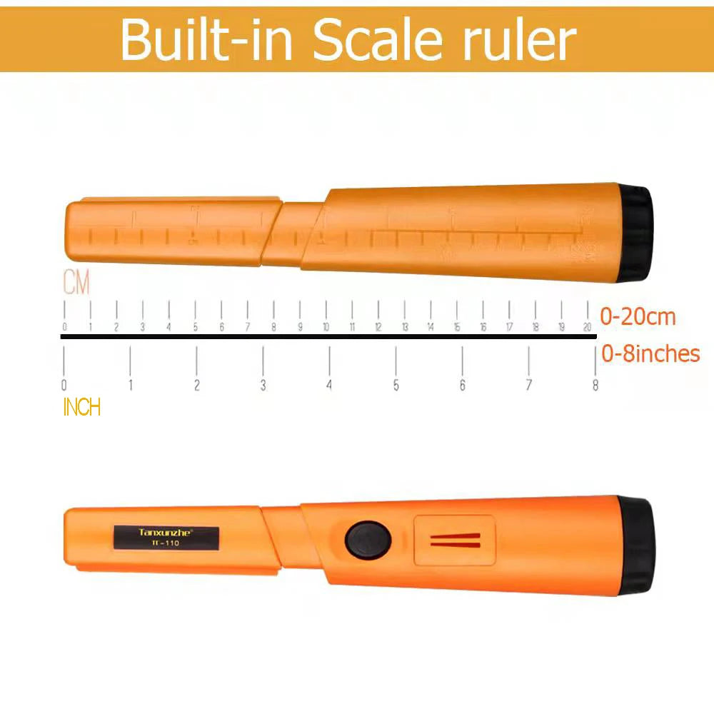 TC-110 Handheld Metal Detector Positioning Rod With Anti-scratch Protection Cover Metal Pinpointing IP68 Waterproof Peaceful Pleasures Health and Wellness