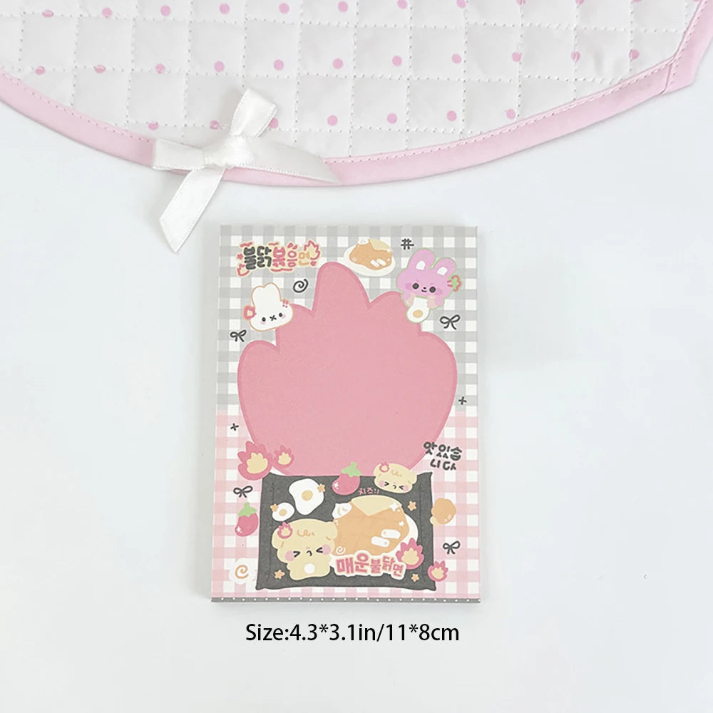 50 Sheets Cartoon Note Book Cute Non Sticky Message Notebook Student