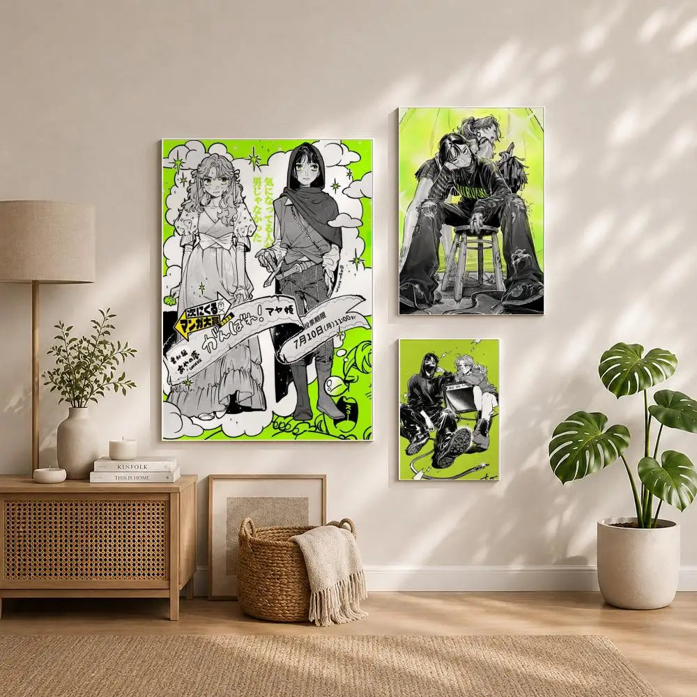 Koga Mitsuki Artist Poster | HD Self-Adhesive Waterproof Wall Art Wall Art Poster Peaceful Pleasures Health and Wellness