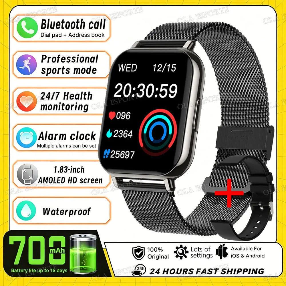 HW12 Smart Watch – Bluetooth Calling, Heart Rate & Fitness