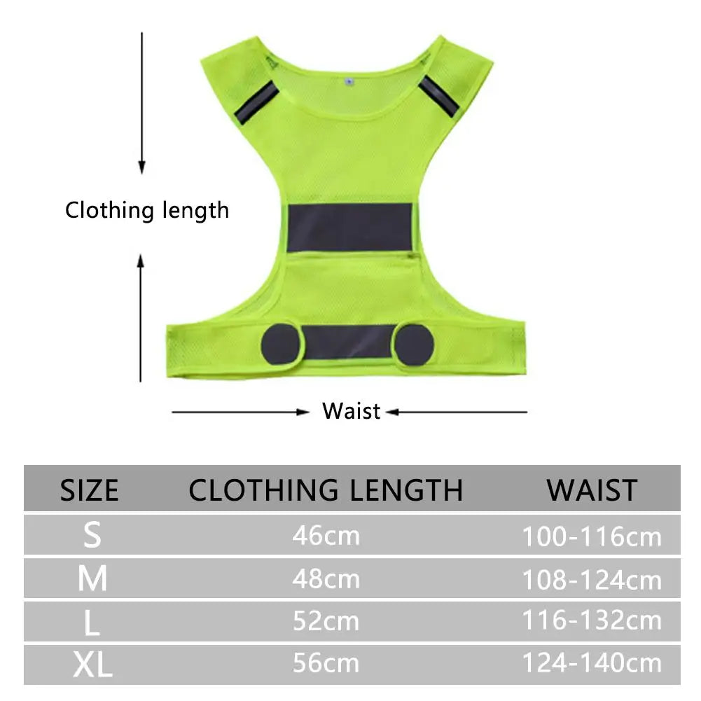 High Visibility Reflective Safety Vest – Lightweight & Adjustable