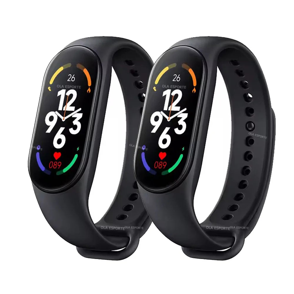 M9 Smart Watch Men Women Fitness Smart Bracelet Sports Band Heart Rate Blood Pressure Monitor Waterproof Multi-function Watches Peaceful Pleasures Health and Wellness 2pc Black