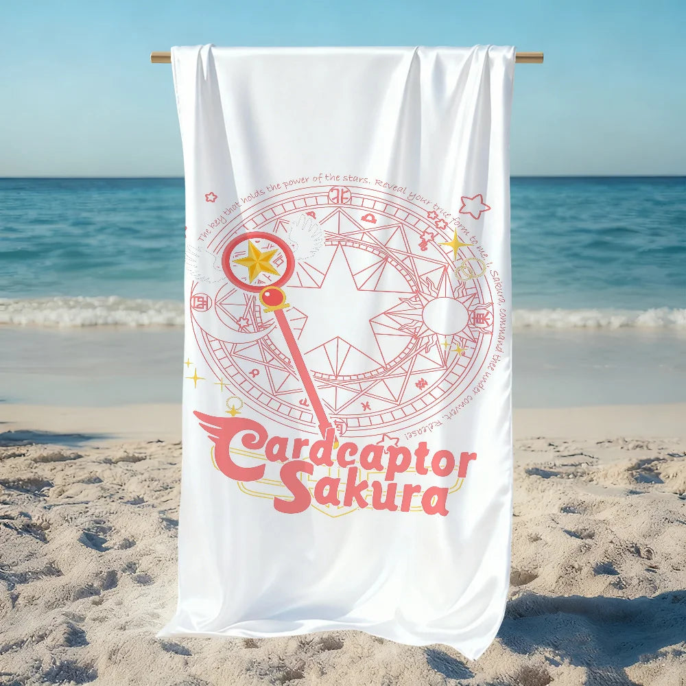 Cardcaptor Sakura Microfiber Beach Towel | Quick-Dry, 11 Sizes Microfiber Beach Towel Peaceful Pleasures Health and Wellness