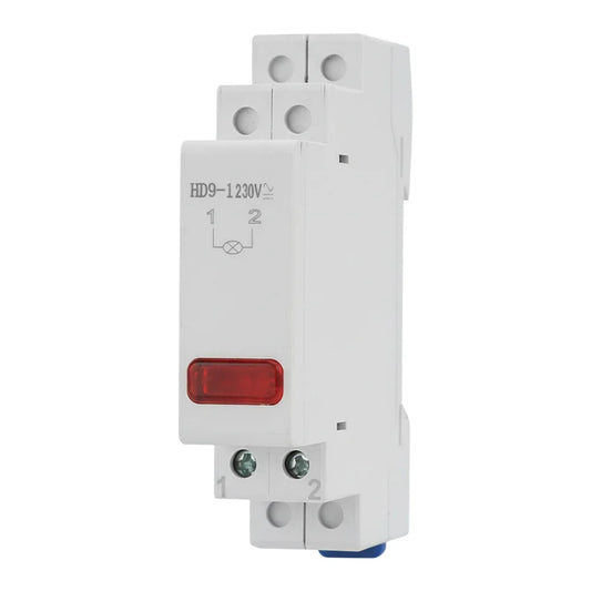 DIN Rail Mount LED Signal Lamp 230V Indicating Pilot Lights Power Peaceful Pleasures Health and Wellness red 1