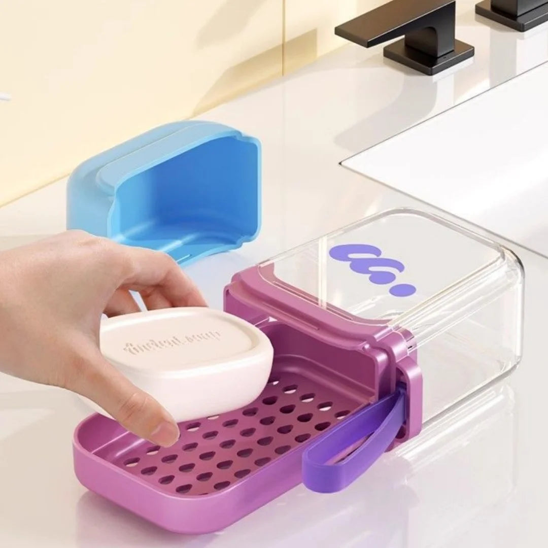 Leakproof Travel Soap Case with Lid | Camping & Gym Travel Soap Case Peaceful Pleasures Health and Wellness