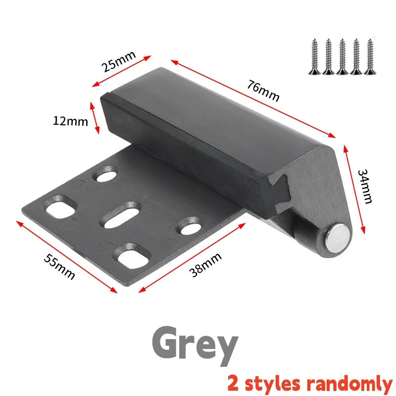 Home Security Door Lock with Screws,Childproof Door Reinforcement Locks, 3 Inch Stop for Inward Swinging Door,Upgrade Night Lock Peaceful Pleasures Health and Wellness GRAY