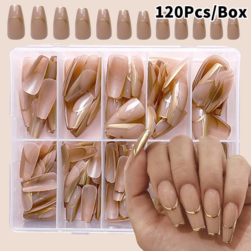 120/240/360Pcs/Box Glossy Soft Gel Pink French Nail Tips Medium Almond White Simple Press On Nails Huge Capacity False Nails Peaceful Pleasures Health and Wellness 120Pcs F
