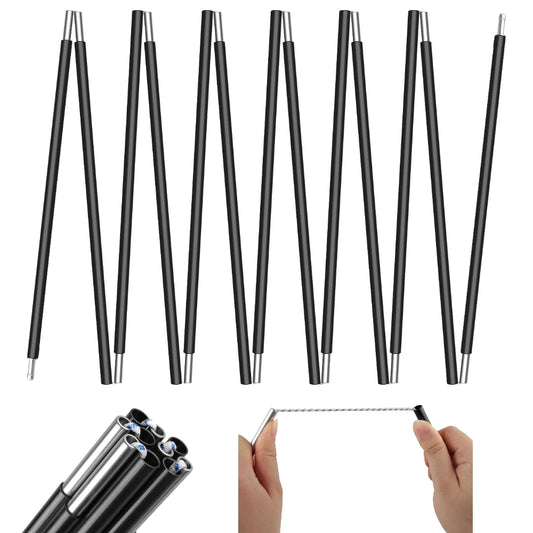 1Pcs Pre-Assembled Tent Pole Aluminum Alloy 3.6m 4.3m Camping Support Pole for Outdoor Hiking Tent Awning Shelter Frames Rods Peaceful Pleasures Health and Wellness