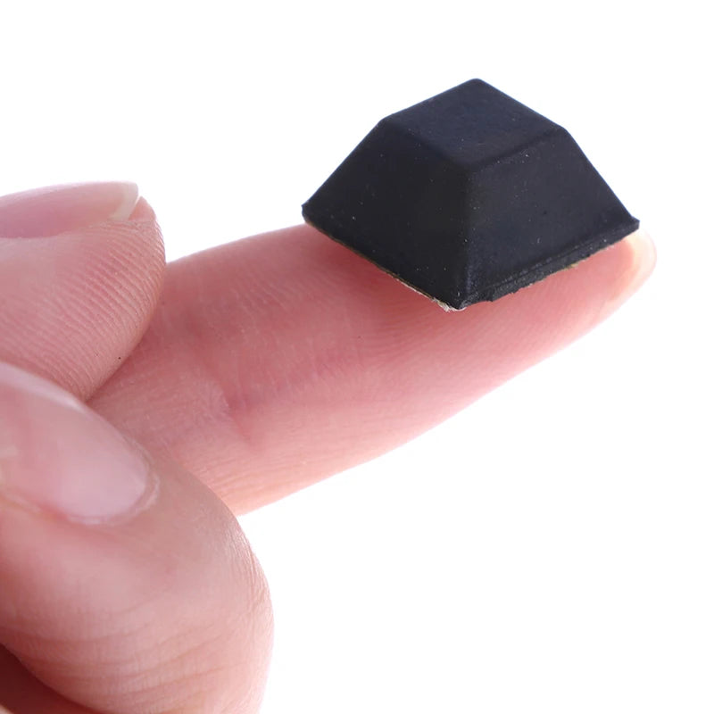 40-Pack Square Rubber Bumper Pads – Self-Adhesive Furniture Feet