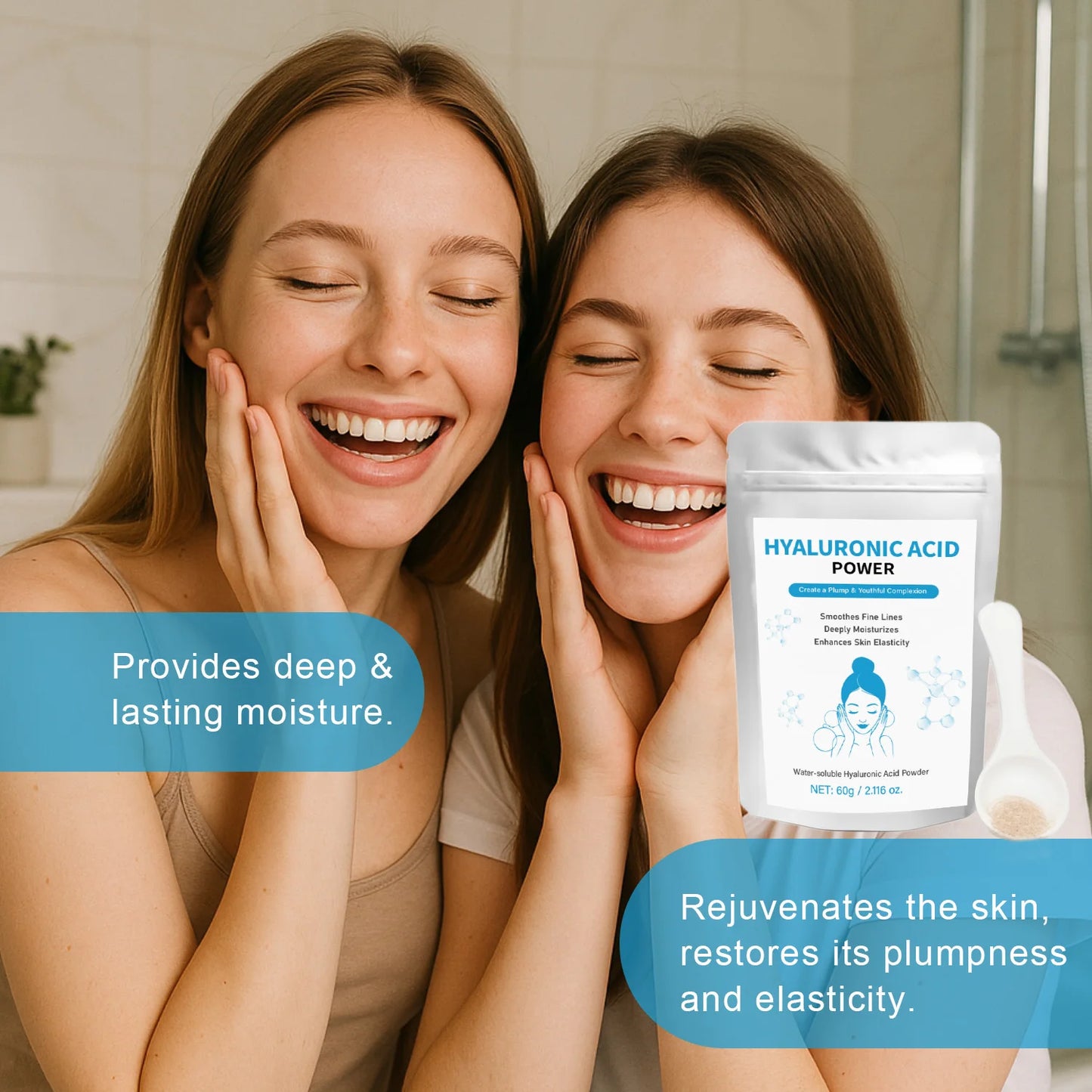 60g Hyaluronic Acid Powder for DIY Serums | SAUVASINE