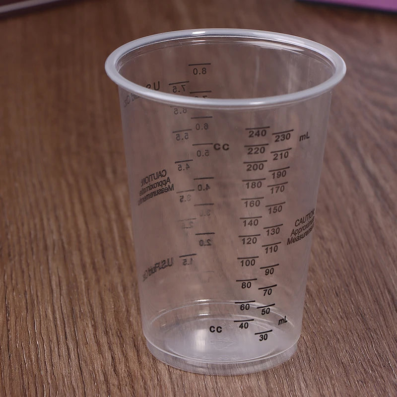 10pcs Disposable Plastic Measuring Cups Paint Mixing Cups 8OZ For Precise Resin Paint Mixing Cup Plastic Epoxy Resin Mixing Cup Peaceful Pleasures Health and Wellness