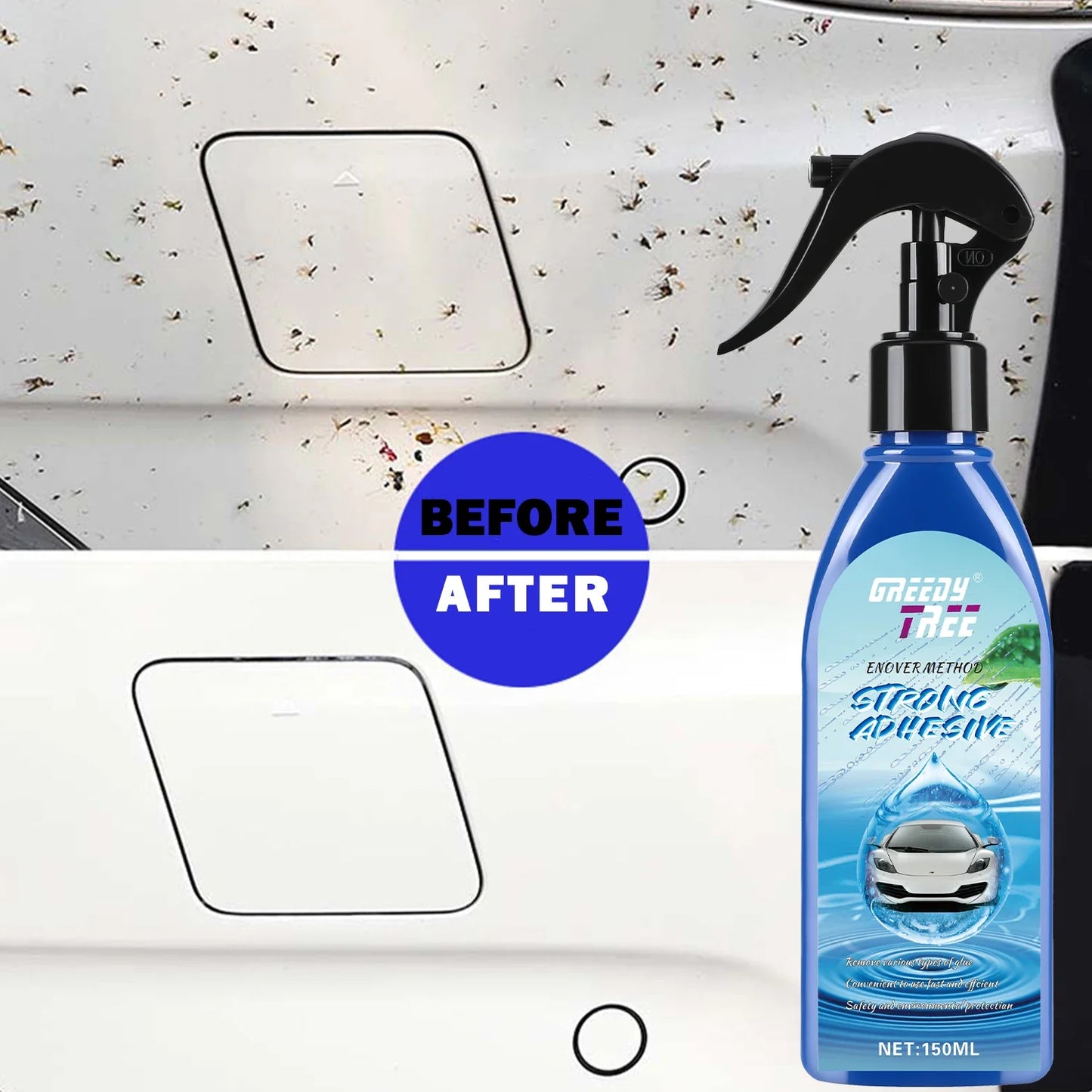 Adhesive Remover Solvent for Car Glass & Paint – 150ml