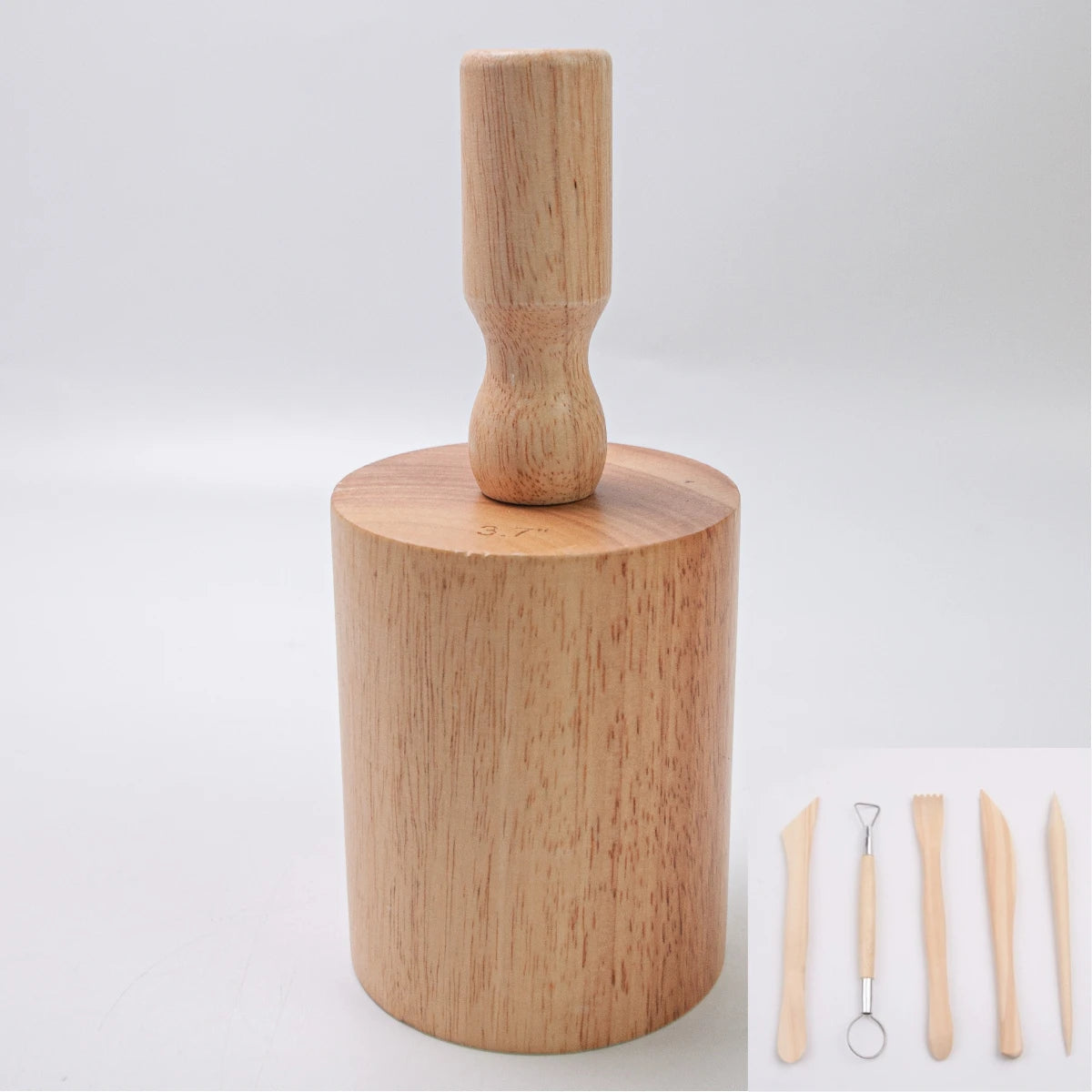 1X Cup Pottery Molds, Create Pottery Mug Vases Cup Molds, Pottery Shaping Tool, W/ 5X Wooden Clay Sculpting Tools Peaceful Pleasures Health and Wellness 3.7 inch