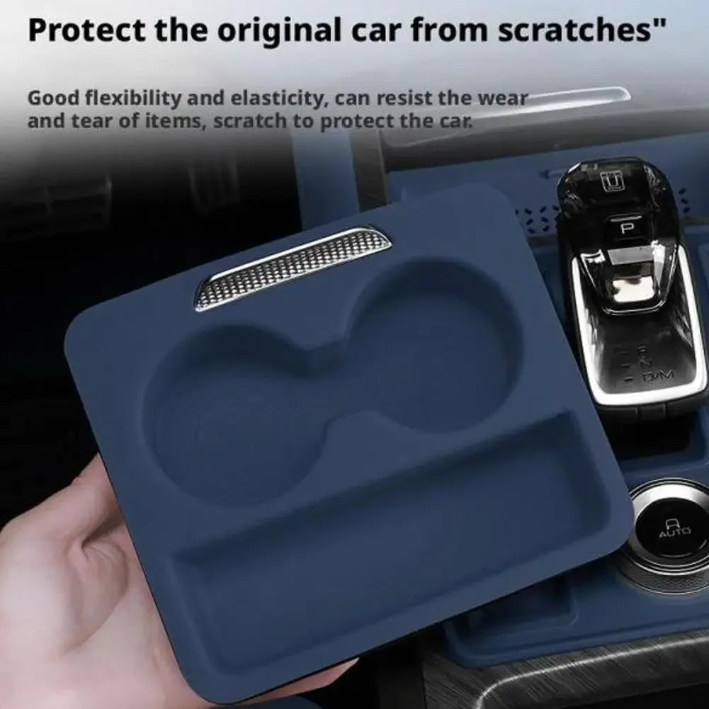 Car Central Control Push-pull Box Silicone Pad For Great Wall GWM Tank 500 Hi4-Z Hi4-T 2024-2025 Car Armrest Box Accessories Peaceful Pleasures Health and Wellness