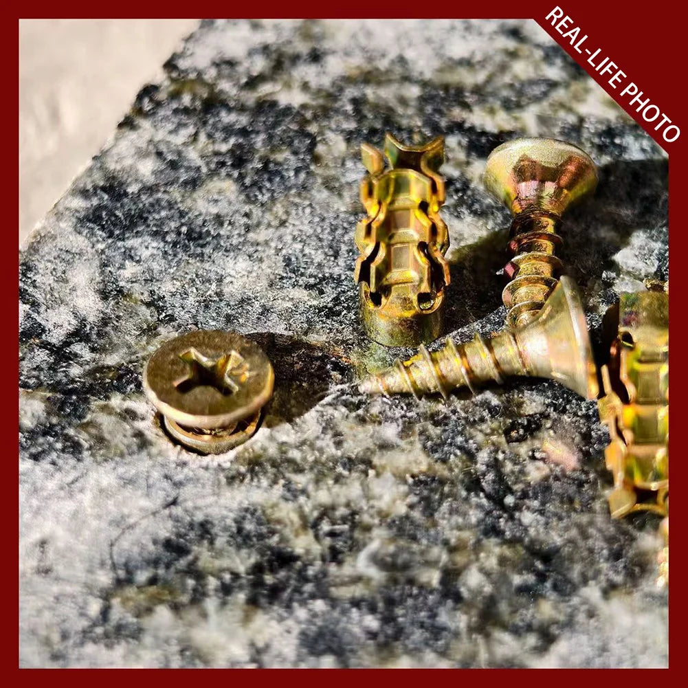 Anchors Screw,6*14mm Door Hinge Thread Screws,Versatile Stone Tile Cabinet Partition Hinge Expansion Screw,for House Decoration Peaceful Pleasures Health and Wellness