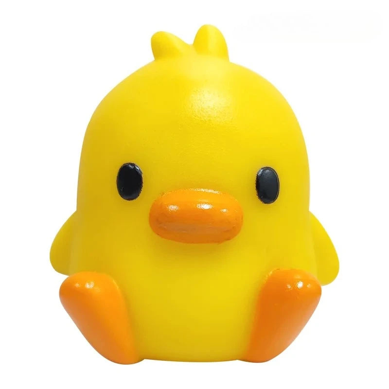 Cartoon Yellow Duck Night Light – Cute Bedside Desk Lamp