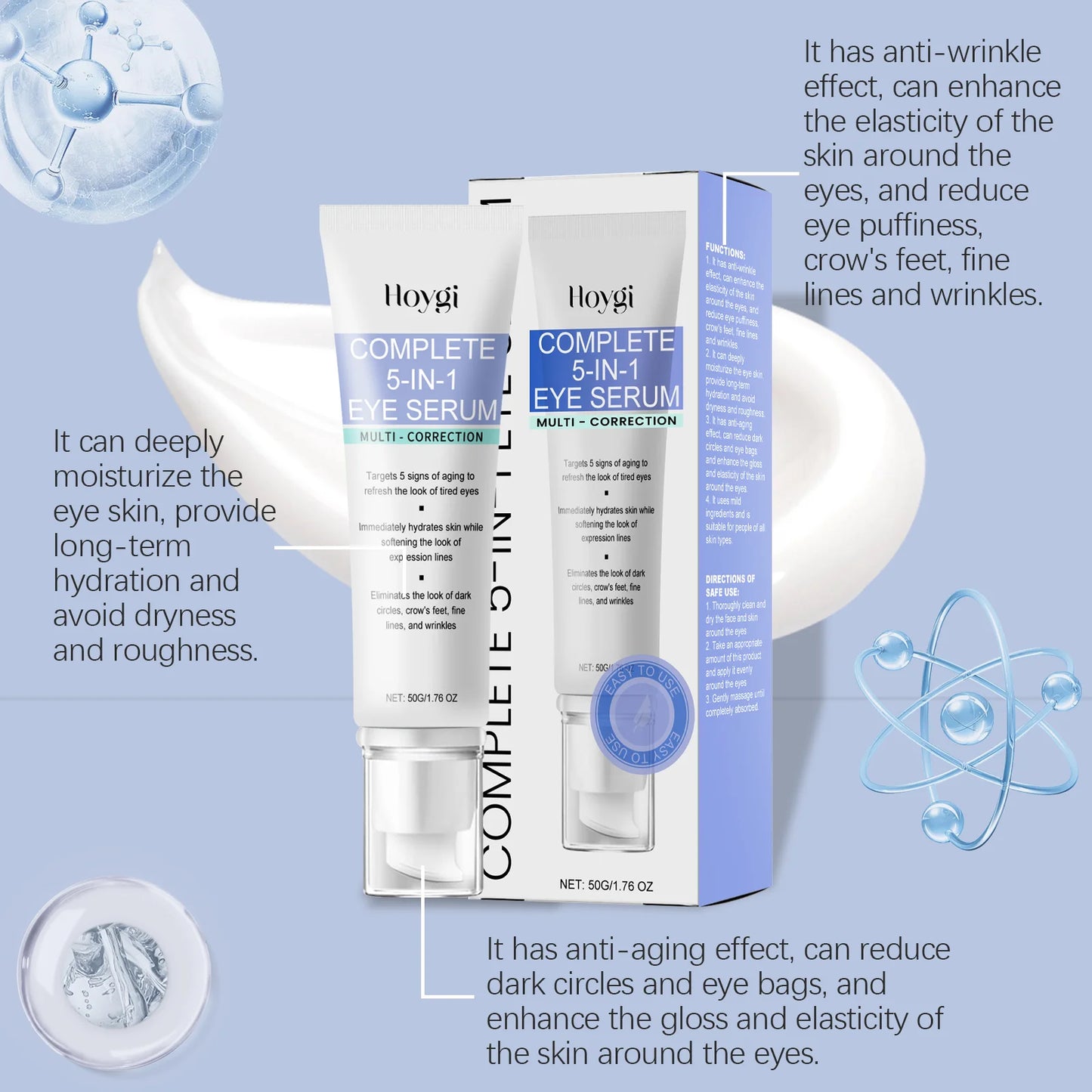 Hoygi Collagen 5-in-1 Eye Cream – Firm, Lift & Dark Circles