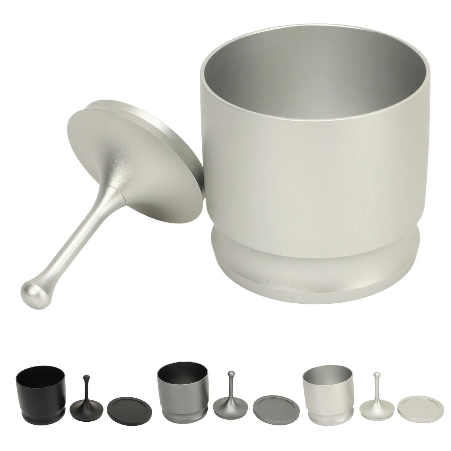 Coffee Supplies Coffee Dosing Cup Dosing Rings Press Aluminum Alloy Anti Flying Coffee Powder Picker Coffee Making Supplies 58mm Peaceful Pleasures Health and Wellness