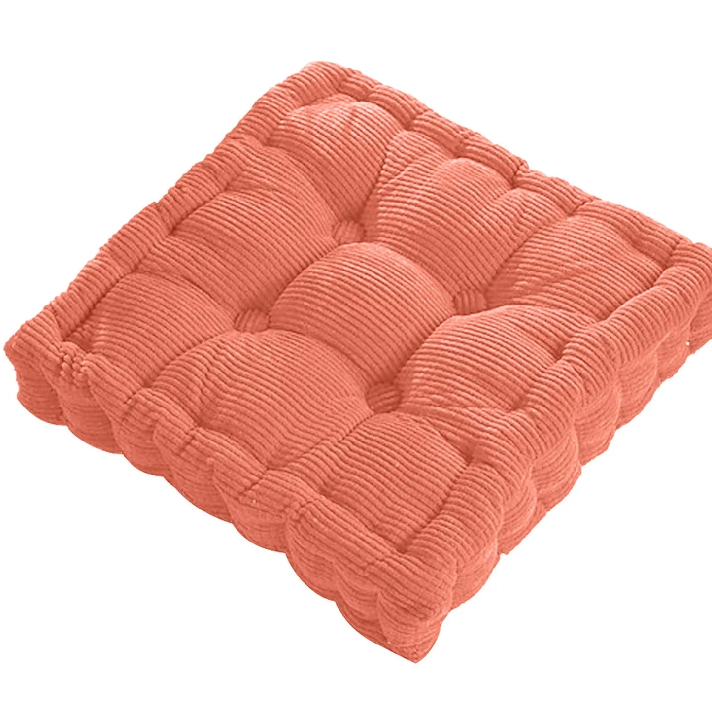 Thicken Square Corncob Tatami Seat Office Chair Cushion Soft Sofa for Home Floor Decor Textile Knee Pillow Office Outdoor Mat Peaceful Pleasures Health and Wellness Orange