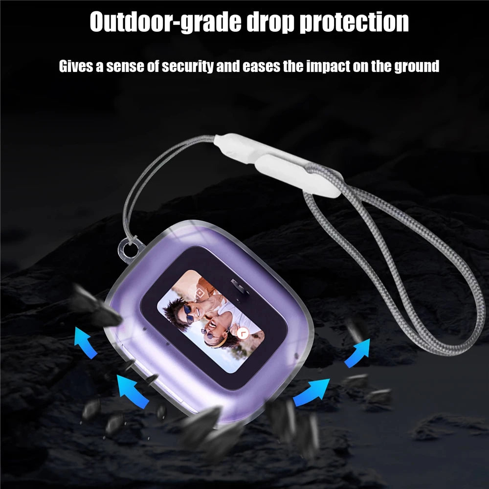 For JBL Live Buds3 Shell TPU Dazzling Color Bean Case Shockproof Shell Protective Cover Peaceful Pleasures Health and Wellness