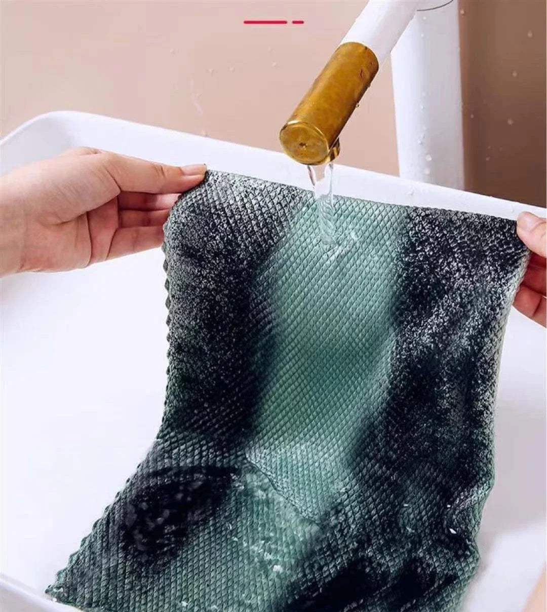 5-Pack Microfiber Cleaning Cloths – Kitchen, Glass & Window