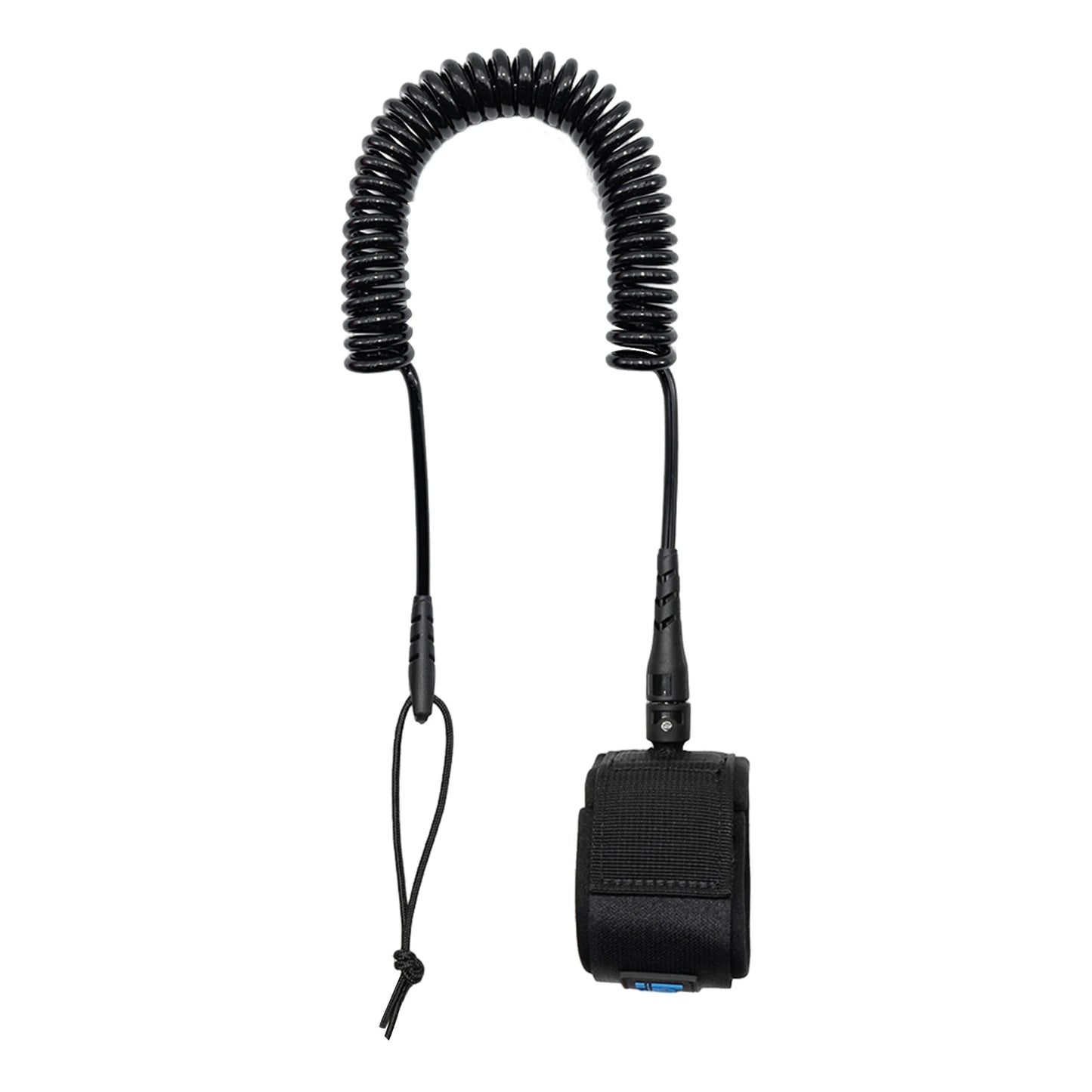 Coiled SUP Leash 10FT SUP Ankle Safety Rope 5.5mm Thick for Paddleboard Shortboard Longboard Watersports Accessory Peaceful Pleasures Health and Wellness Black