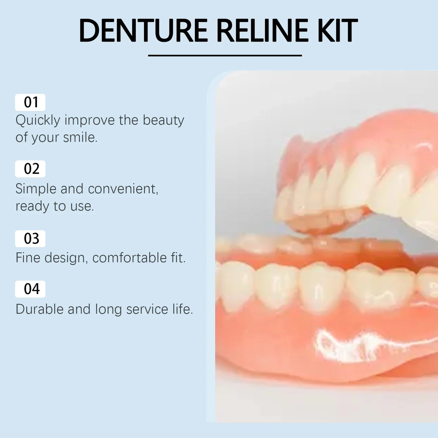 Cosmetic Tooth Veneer Kit – Snap-On Smile Enhancer Set