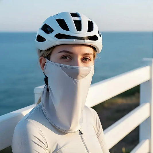 Ice Silk Women's Face & Neck UV Sun Cover – Lightweight Mask Sun Protection Mask Oasis Select