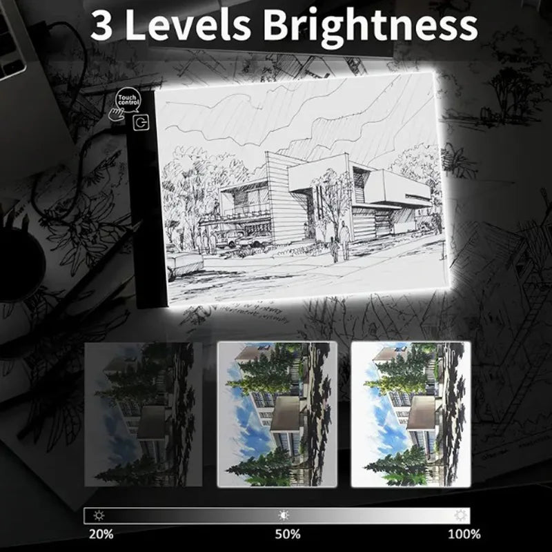 Led Drawing Copy Pad 3 Level Dimmable Board Table Animation Painting