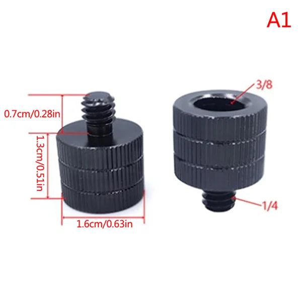 1/4" & 3/8" to M4–M10 Thread Conversion Screw Mount Adapter