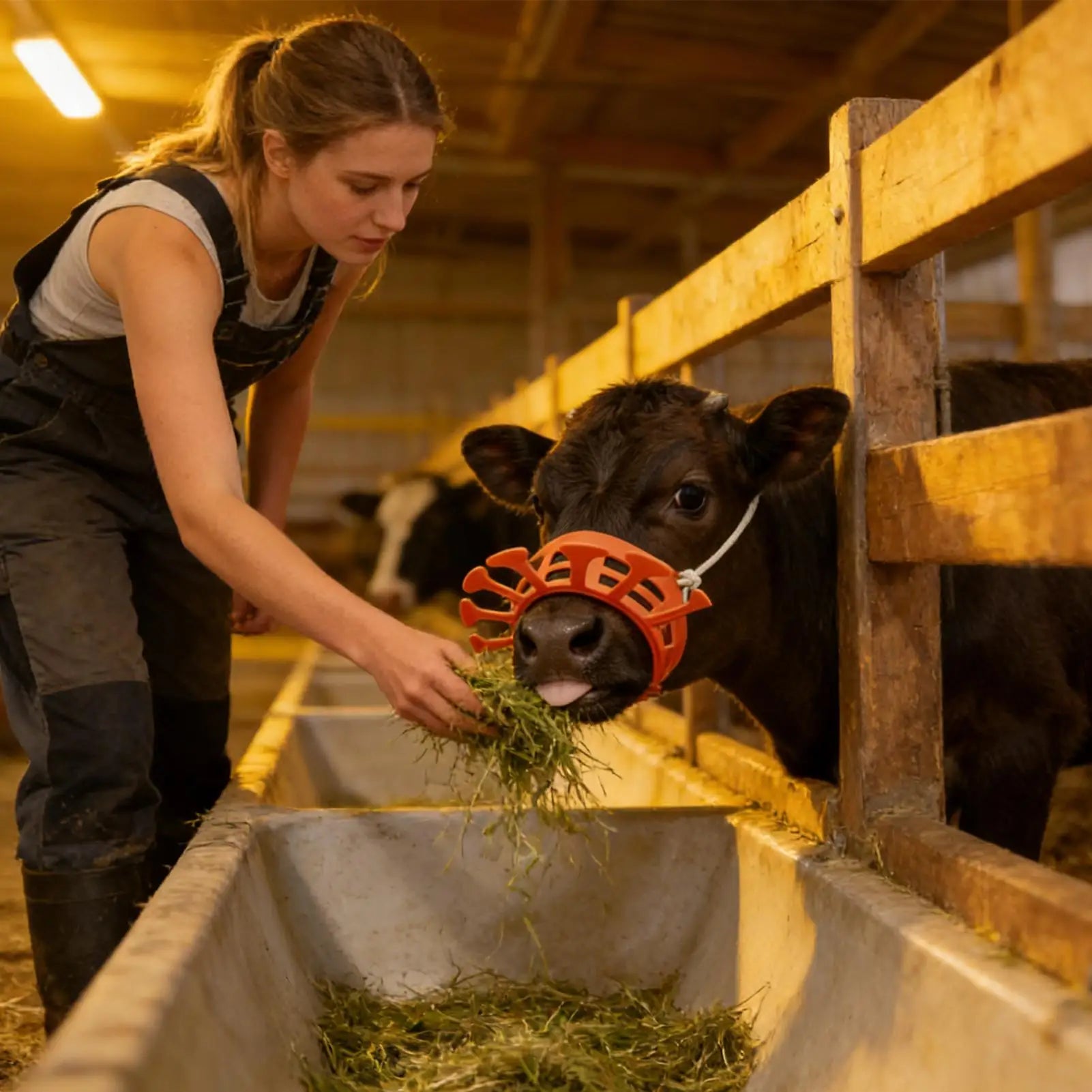 Calf Weaner for Cattle Breathable Comfortable Easy Installation Calf Weaning Thick Clip for Farmers Professionals Herd Managers Peaceful Pleasures Health and Wellness