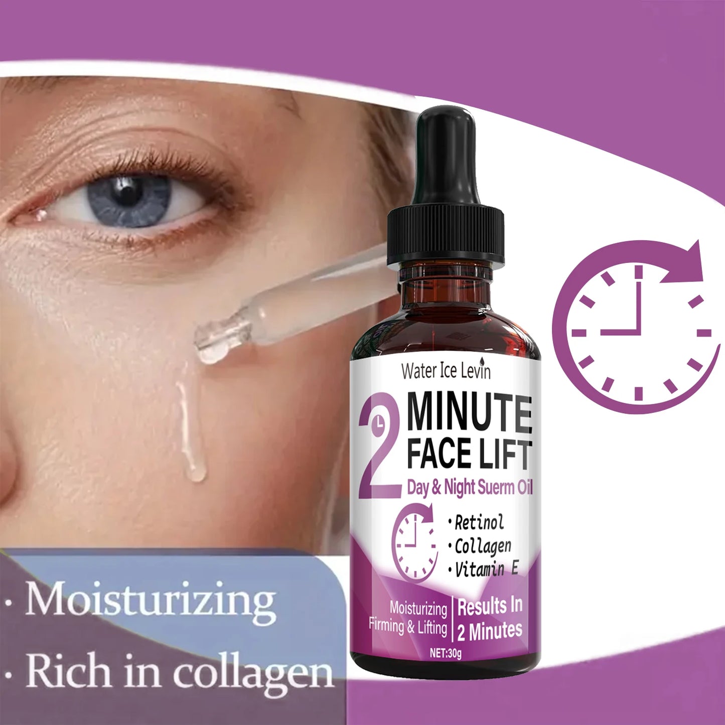Retinol & Collagen Face Lift Serum Oil – Firming & Hydrating
