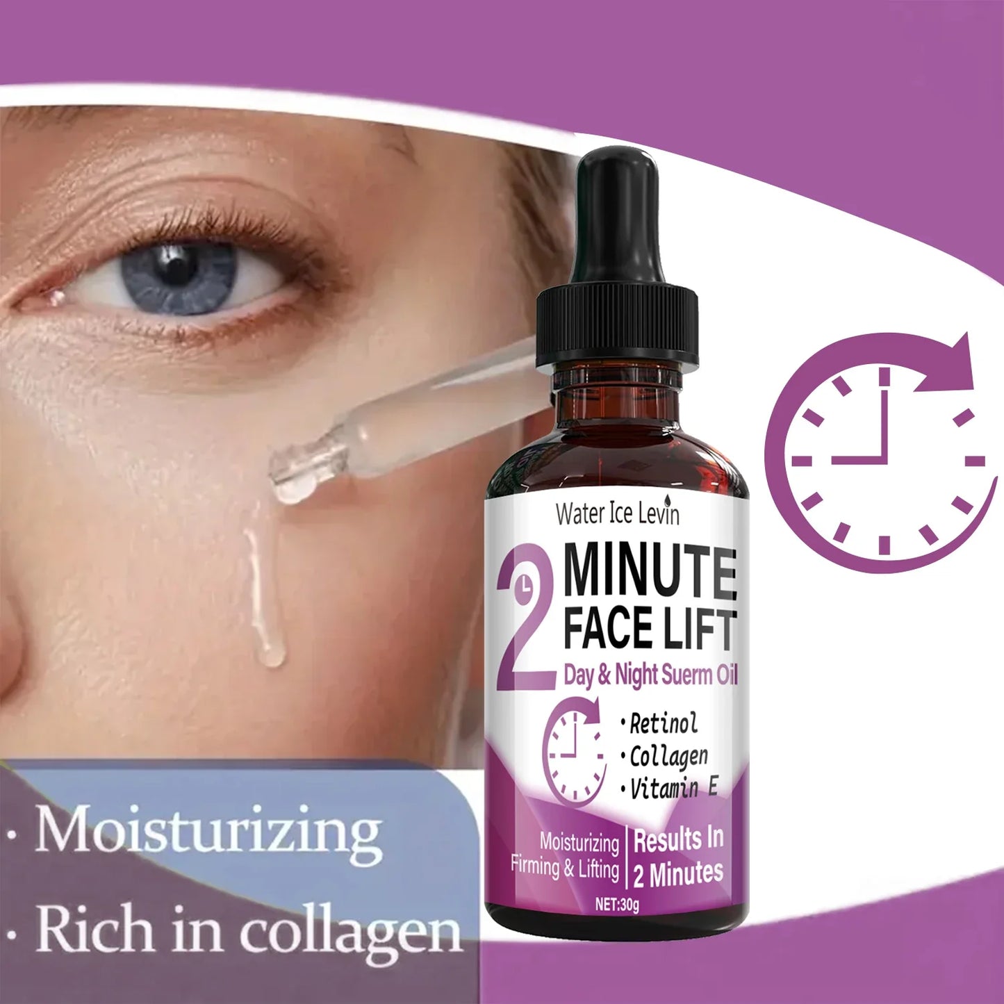 Retinol & Collagen Face Lift Serum Oil – Firm & Moisturize