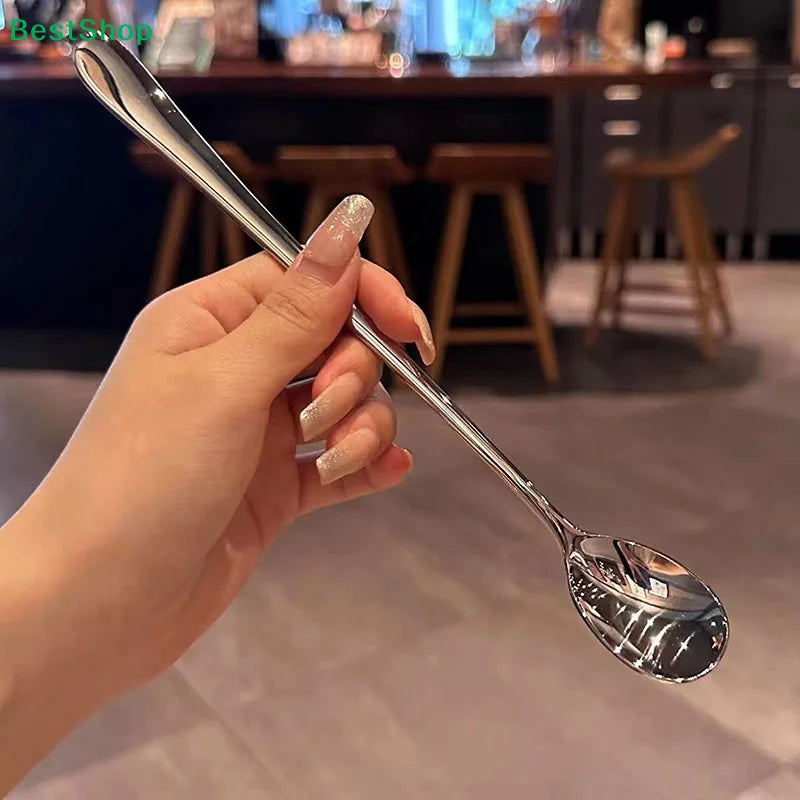 Long Handle Stainless Steel Stirring Spoon – Coffee & Cocktails