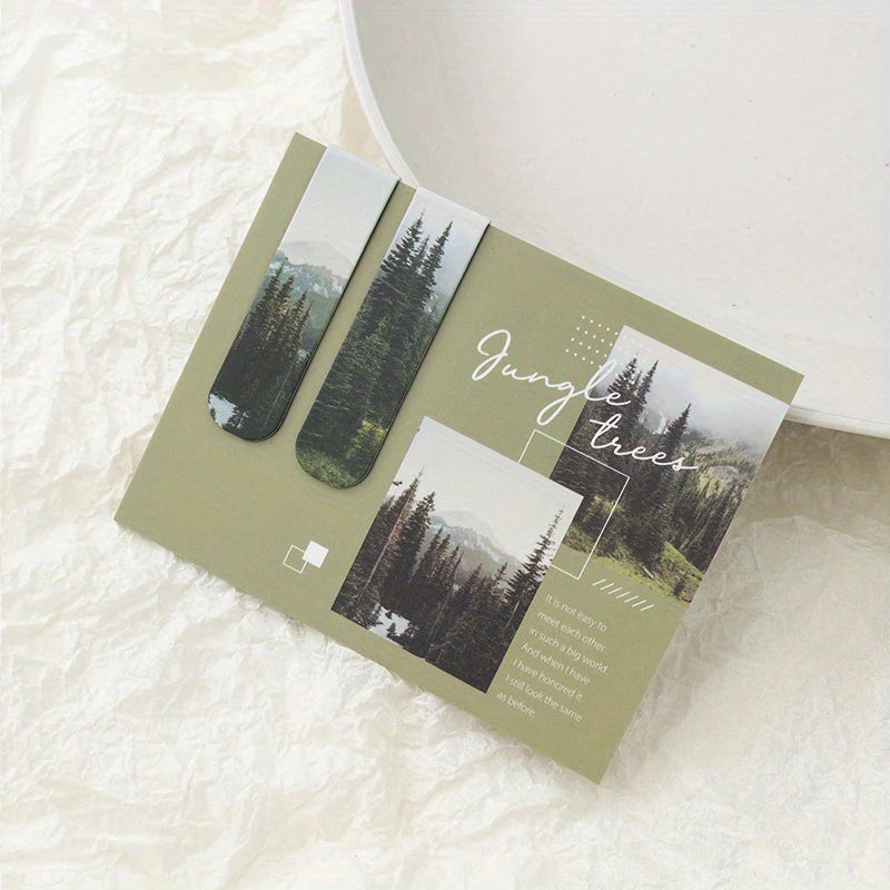 Magnetic Bookmark Beautiful Scenery Clouds Simple Literary Pattern