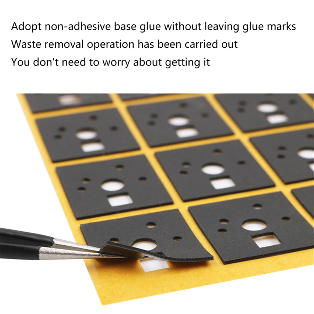 120 Pieces Mechanical Keyboard Switch Sticker Noise Dampener Foam Sound Reduction Insulation Film for Switch Stabilizer Dropship Peaceful Pleasures Health and Wellness