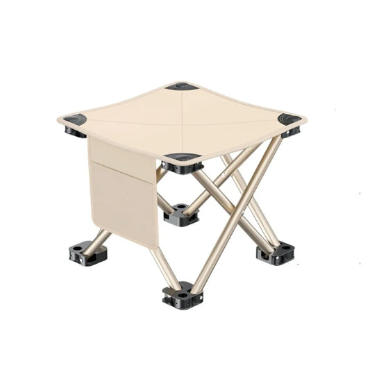 Large Folding Camping Stool – Portable, Ultralight & Side Pocket Folding Camping Stool Oasis Select Khaki
