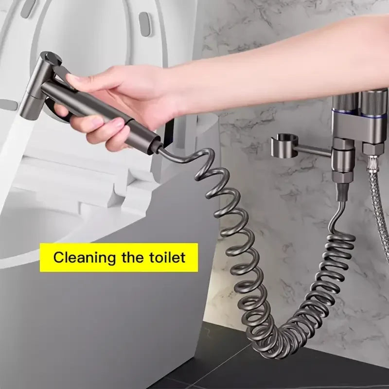 Wall Mounted Dual Outlet Mop Faucet | Ceramic Valve
