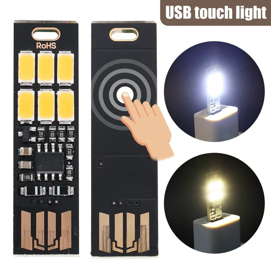 POCKETMAN USB Card Light – 6 LED Mini Pocket Night Light 5V USB LED Night Light Oasis Select