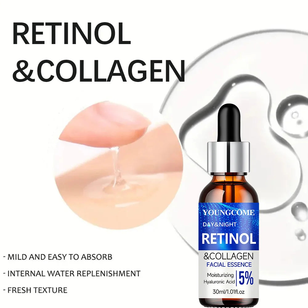 Retinol Cream Serum Combo Set Locks In Moisture Repairs Skin Smoothes Wrinkles Increases Elasticity For Younger Healthier Skin Peaceful Pleasures Health and Wellness