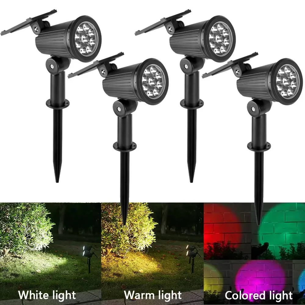 Solar LED Spotlight Outdoor Garden Waterproof IP65 Landscape Light
