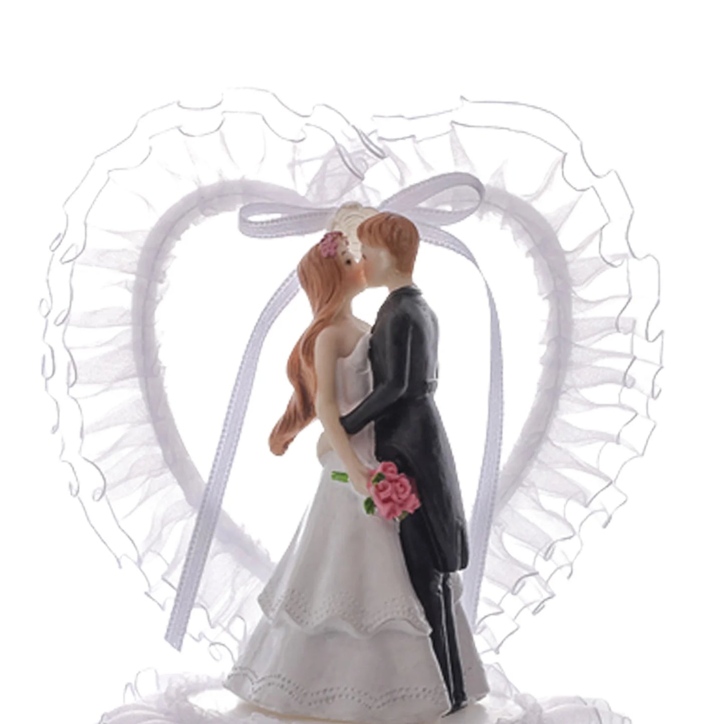 Wedding Cake Toppers Bride and Groom Cake Decoration Romantic Keepsake Gift for Holiday Party Dessert Cake Peaceful Pleasures Health and Wellness